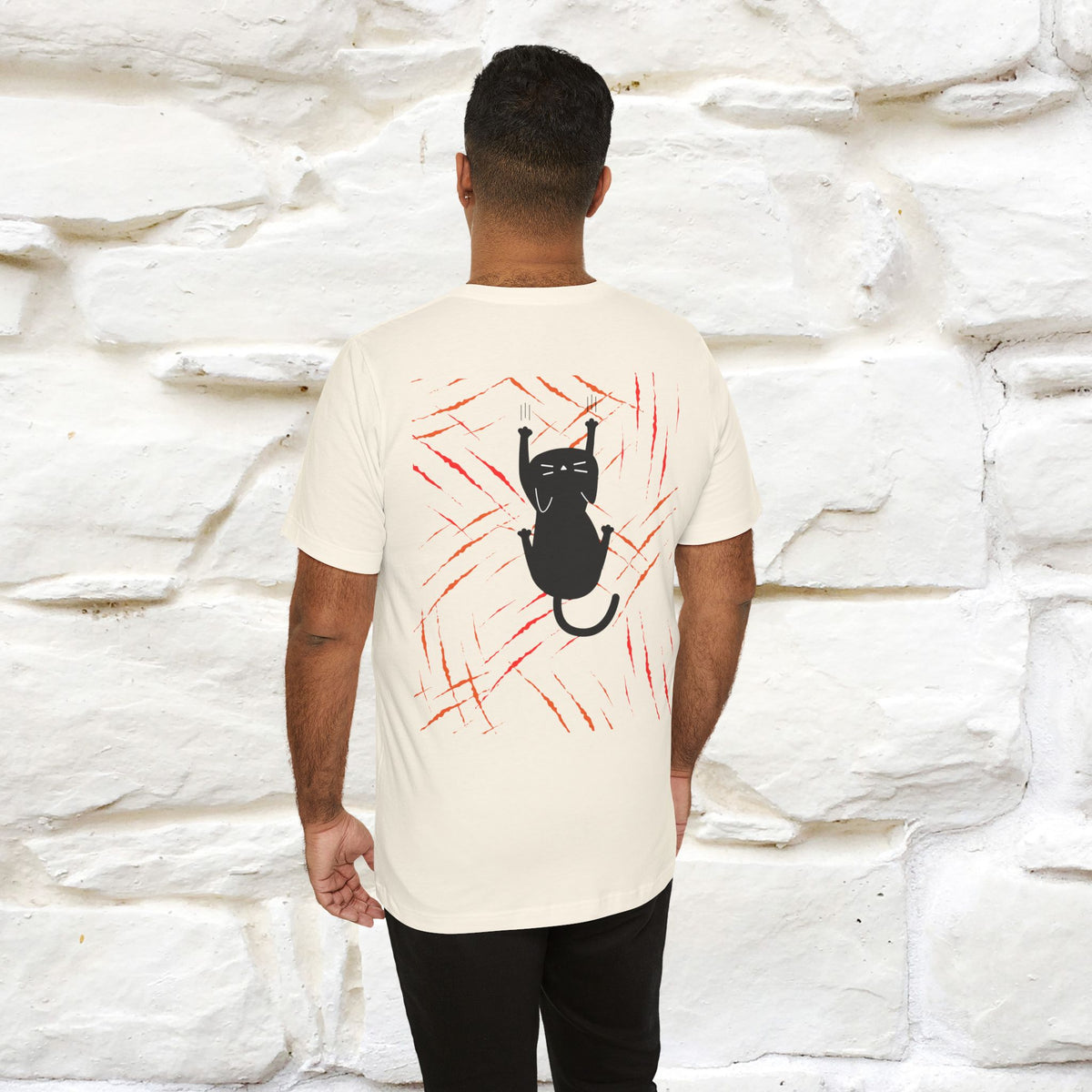 “Love Hurts"  Funny Cat T-Shirt | Front & Back Design | Nunu&Miao Studio