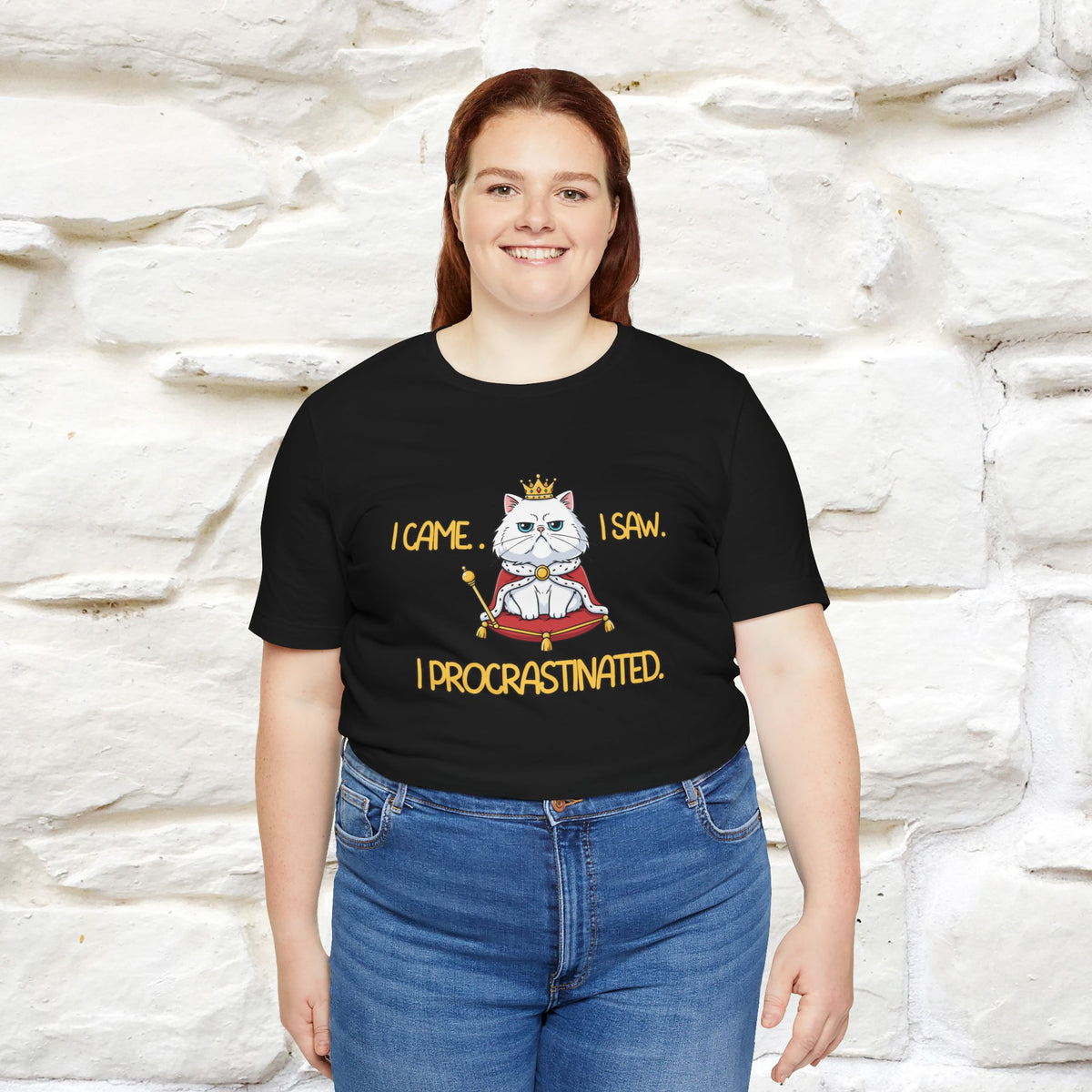 ''“I came. I saw. I procrastinated.''| Funny T-Shirt | Nunu&Miao Studio