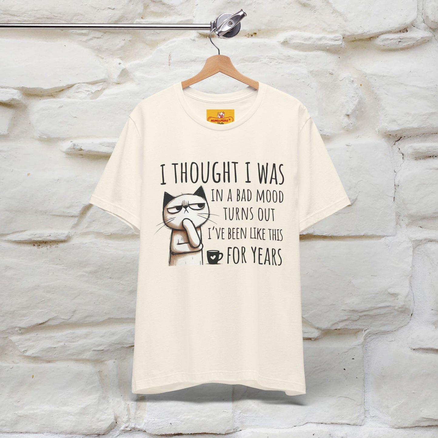 "I Thought I was In A Bad Mood.. " Cat  T-shirt |Nunu&Miao Studio - Nunu&Miao Studio