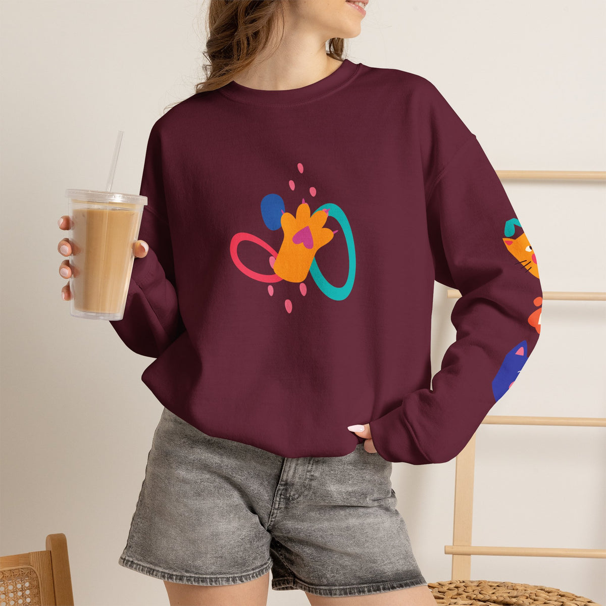 ''Catnaval'' |Cat Sweatshirt | Nunu&Miao Studio
