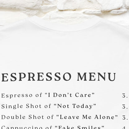 "More Espresso Less Depresso" |Cat T-Shirt | Nunu&Miao Studio - Nunu&Miao Studio