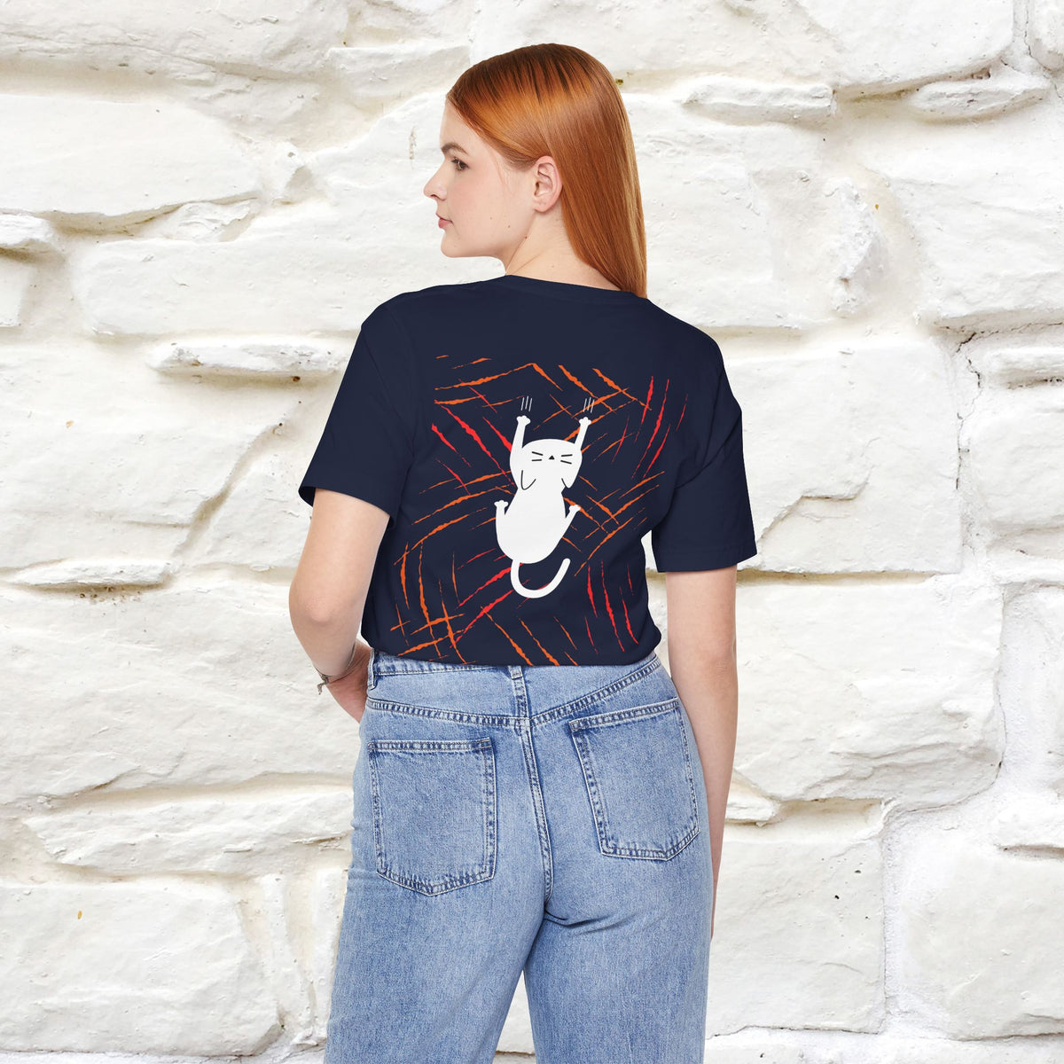 “Love Hurts"  Funny Cat T-Shirt | Front & Back Design | Nunu&Miao Studio