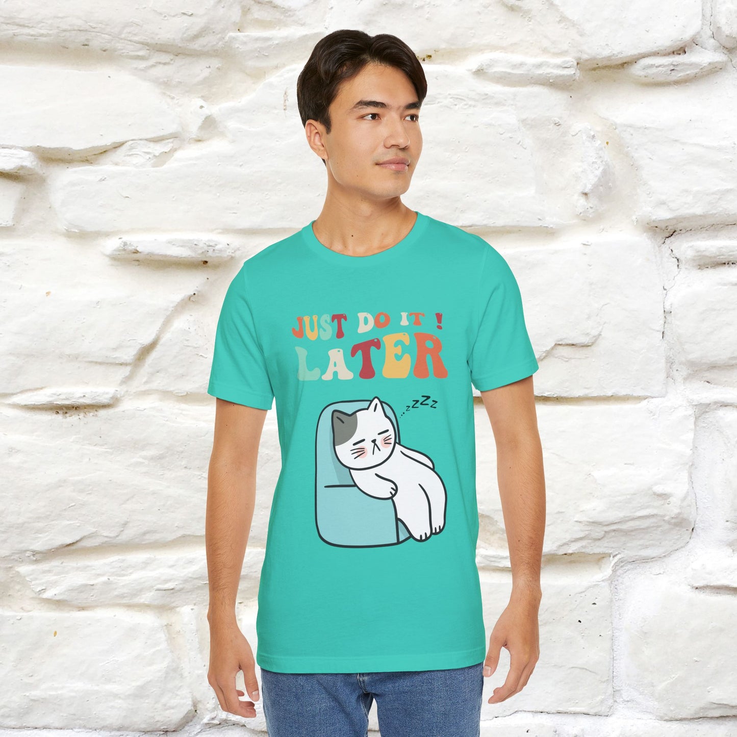 "Just Do It Later" Cat T-shirt |Nunu&Miao Studio - Nunu&Miao Studio