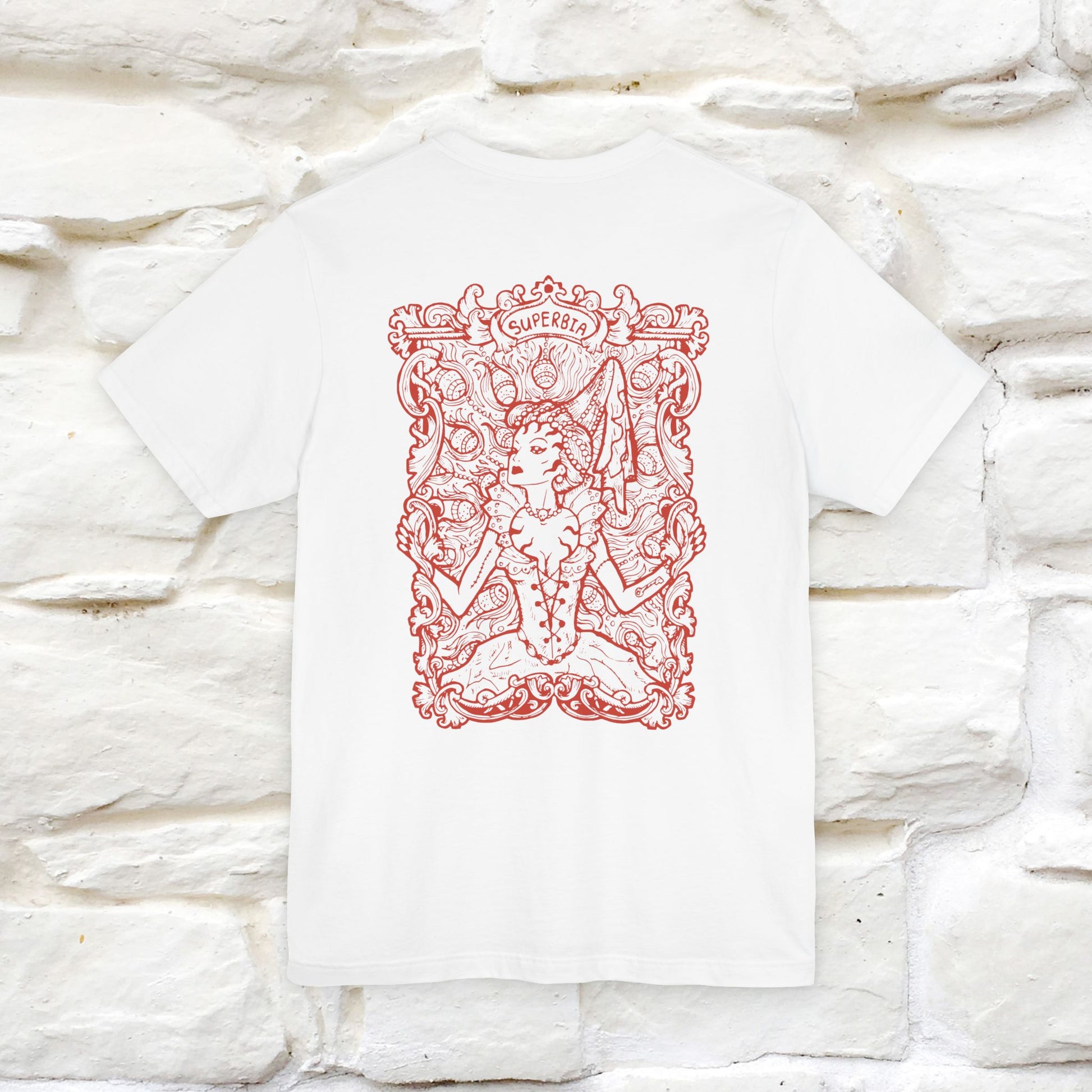 "Superbia'' Cat T-Shirt Front and Back Design | Nunu&Miao Studio - Nunu&Miao Studio