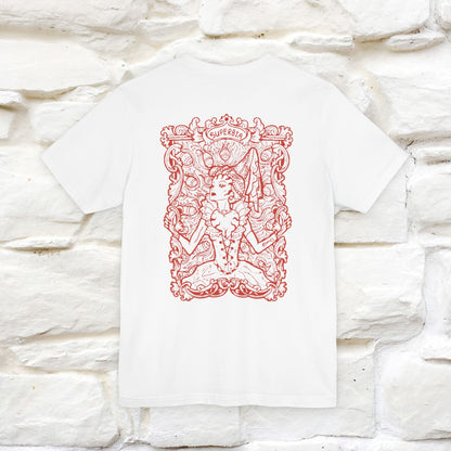 "Superbia'' Cat T-Shirt Front and Back Design | Nunu&Miao Studio - Nunu&Miao Studio