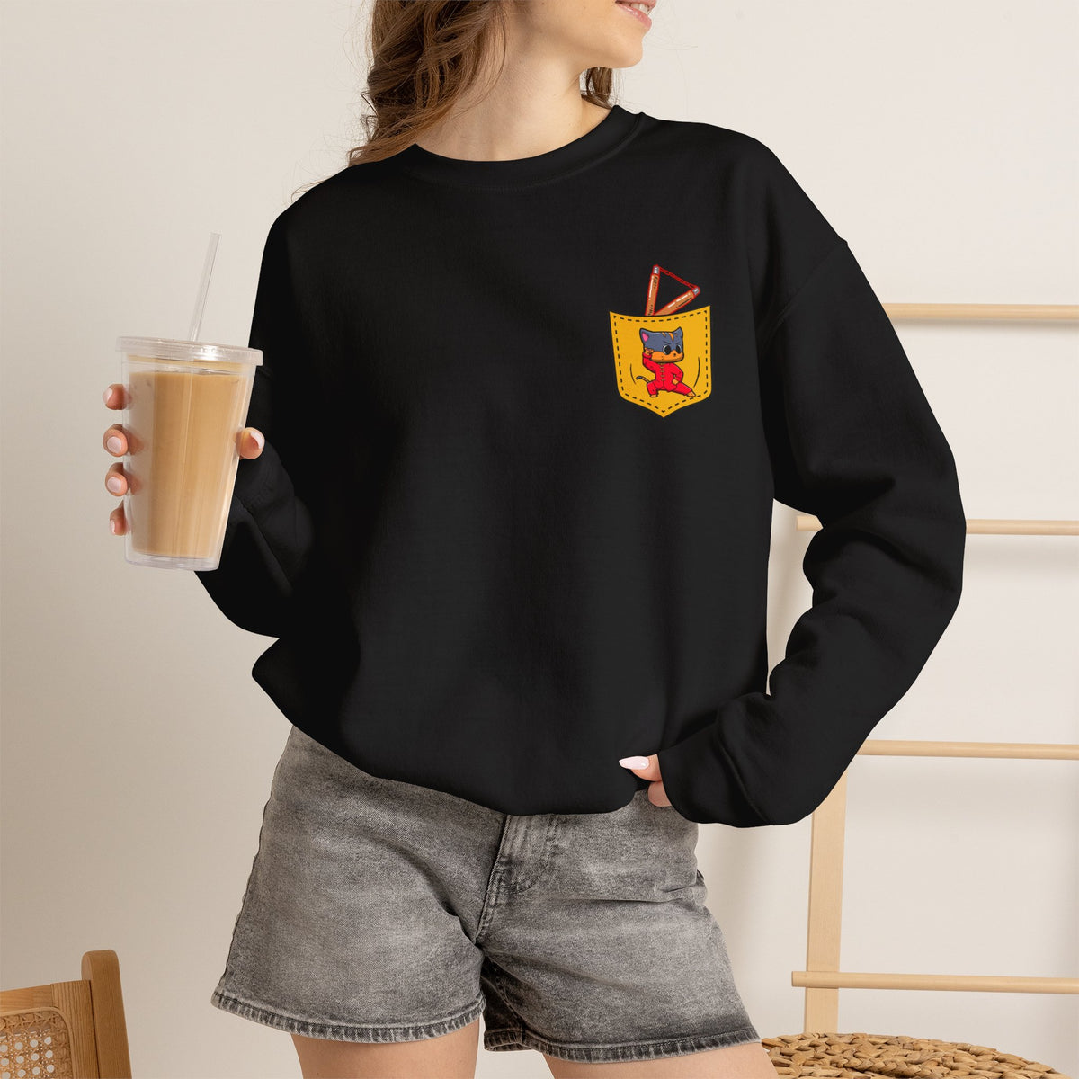 "Cattitude Master'' |Cat Sweatshirt | Nunu&Miao Studio