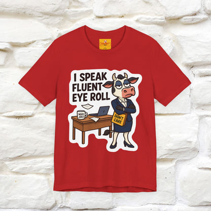 ''I Speak Fluent Eye Roll ''|  Sarcastic Cat T-Shirt | Nunu&Miao Studio