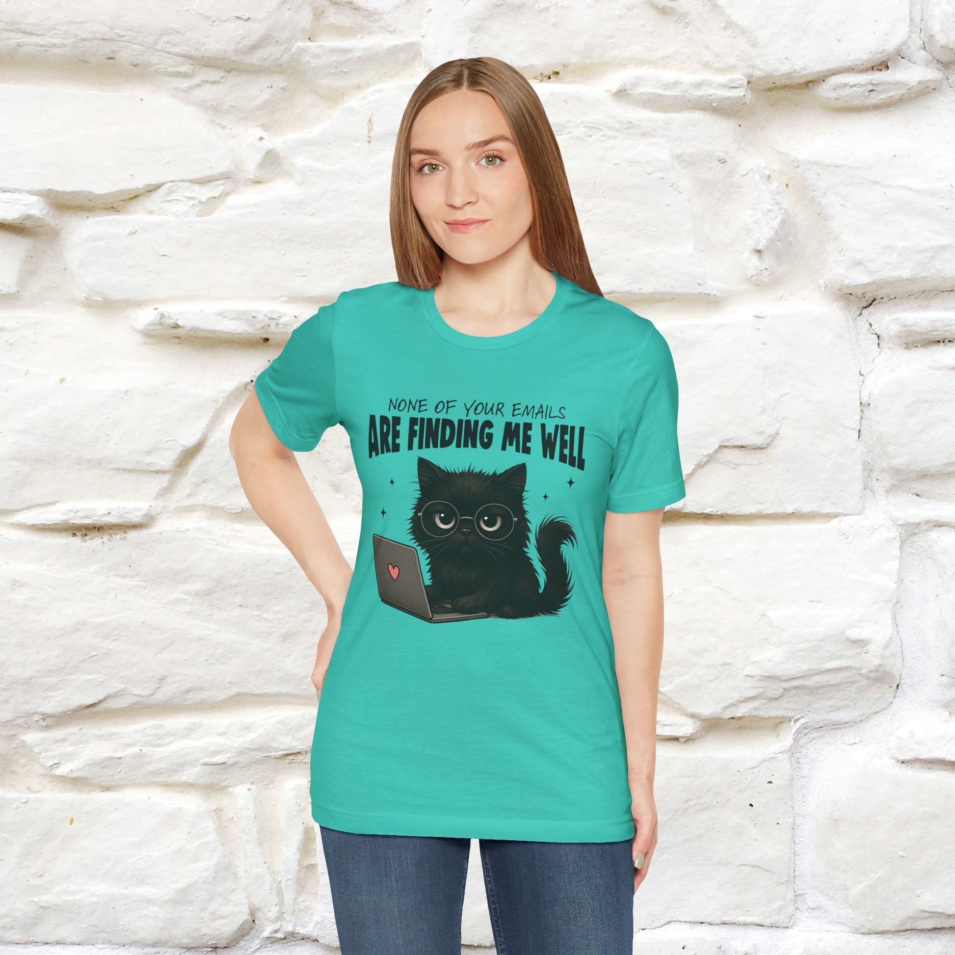 "None of your Emails Are Finding Me Well" Cat T-Shirt | Nunu&Miao Studio - Nunu&Miao Studio