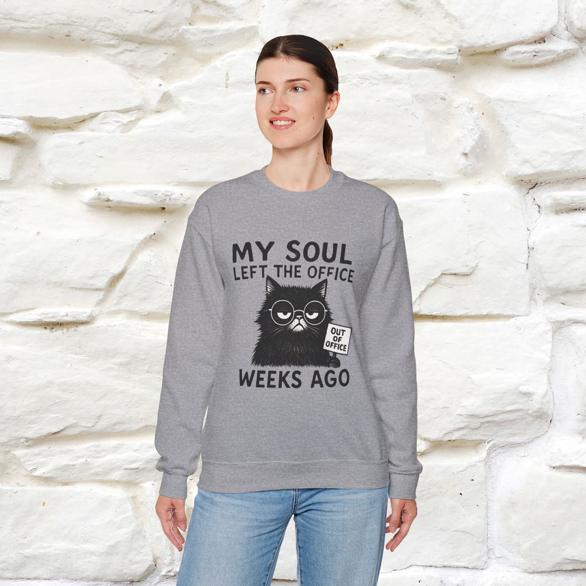 ''My Sould Left The ...'' | Cute Cat Sweatshirt | Nunu&Miao Studio