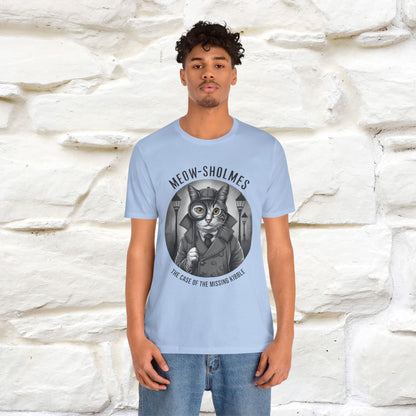 ''Meow-Sholmes: The Case of the Missing Kibble'' | Detective Cat Tee | Nunu&Miao Studio - Nunu&Miao Studio