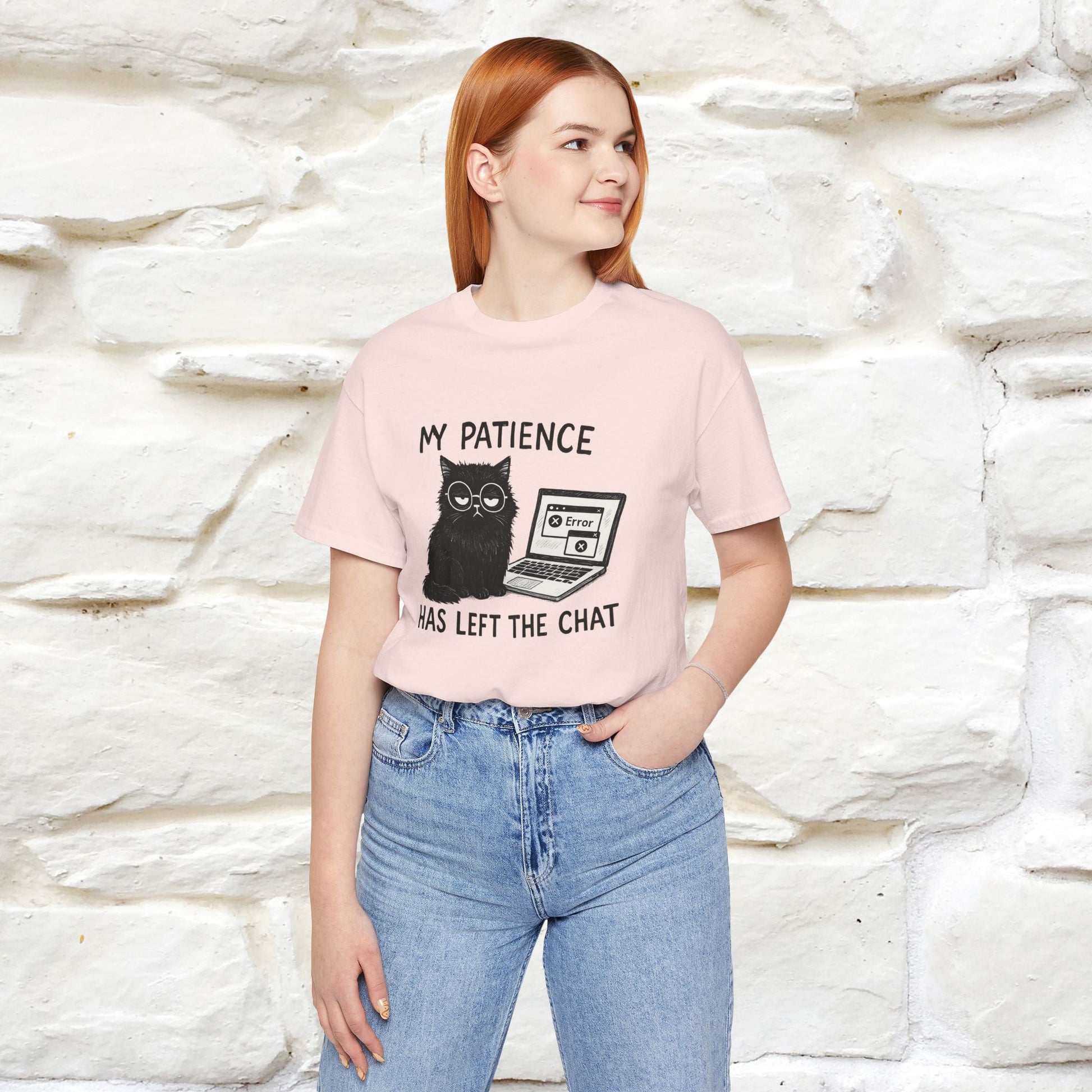 "My Patience Has Left The Chat" |Cat T-Shirt | Nunu&Miao Studio - Nunu&Miao Studio