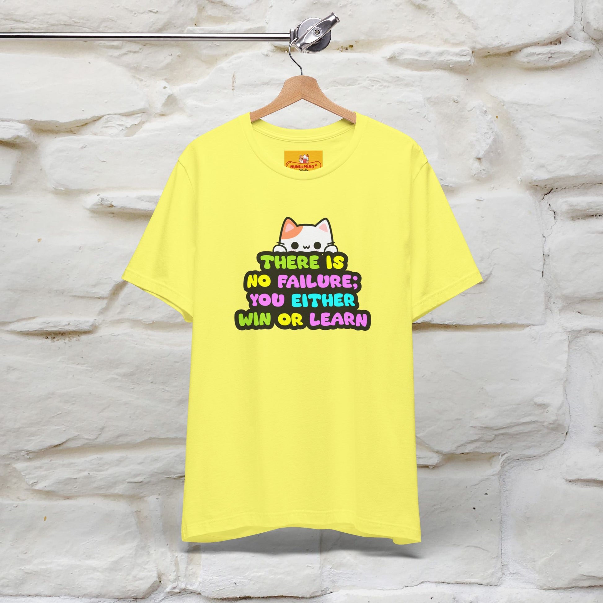 "There Is No Failure: You Either Win Or Learn" T-Shirt  | Nunu&Miao Studio - Nunu&Miao Studio