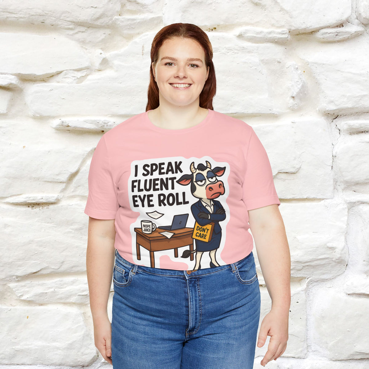''I Speak Fluent Eye Roll ''|  Sarcastic Cat T-Shirt | Nunu&Miao Studio