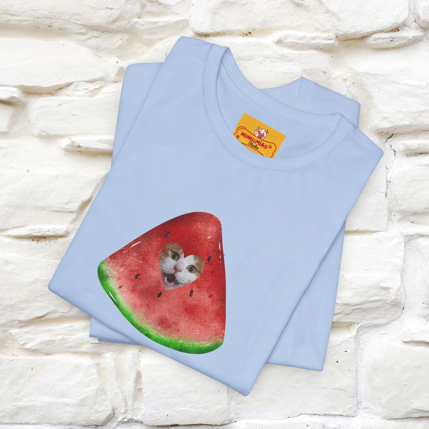 "Free Palestine" Cat T-shirt | Front & Back Design |Nunu&Miao Studio - Nunu&Miao Studio