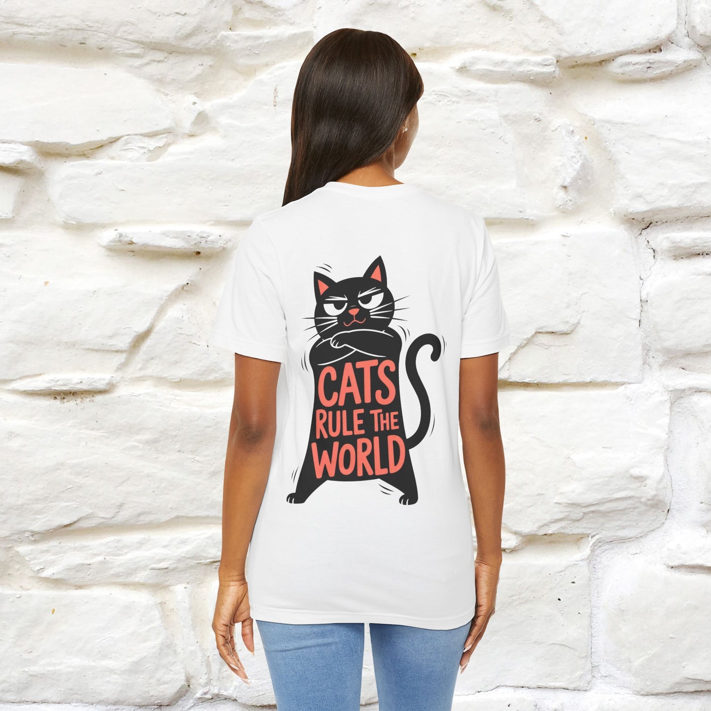 “Cats Rule The World” |Cat T-Shirt | Front & Back Design | Nunu&Miao Studio