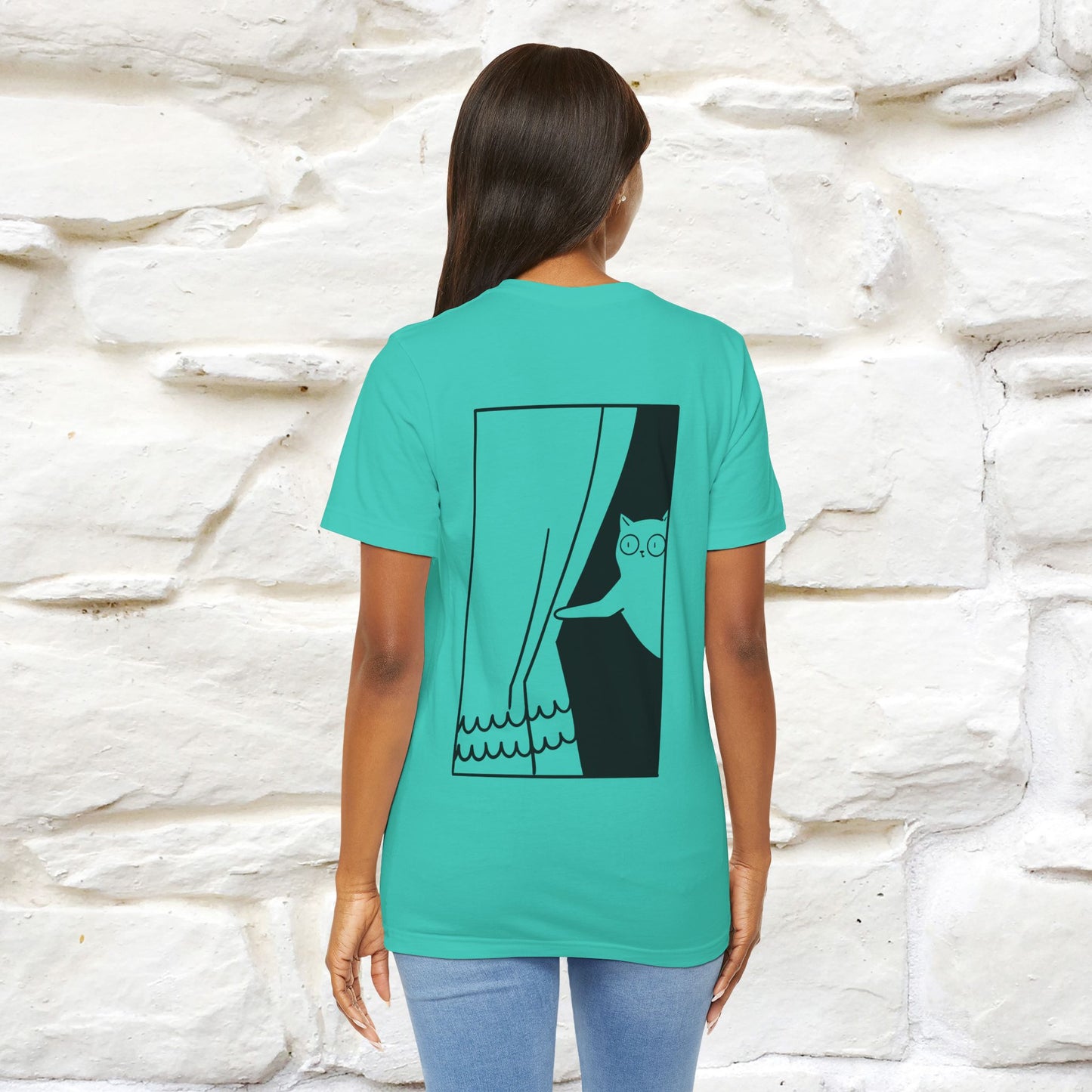 “Don’t trust atoms… they make up everything.” |  Cat T-Shirt | Front & Back Design | Nunu&Miao Studio