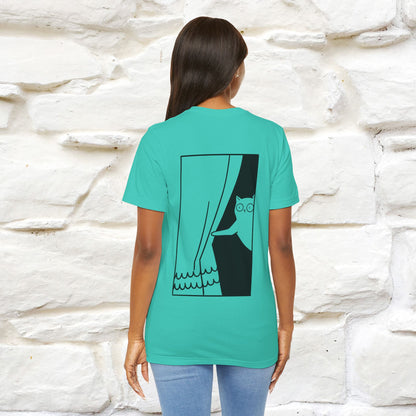 “Don’t trust atoms… they make up everything.” |  Cat T-Shirt | Front & Back Design | Nunu&Miao Studio