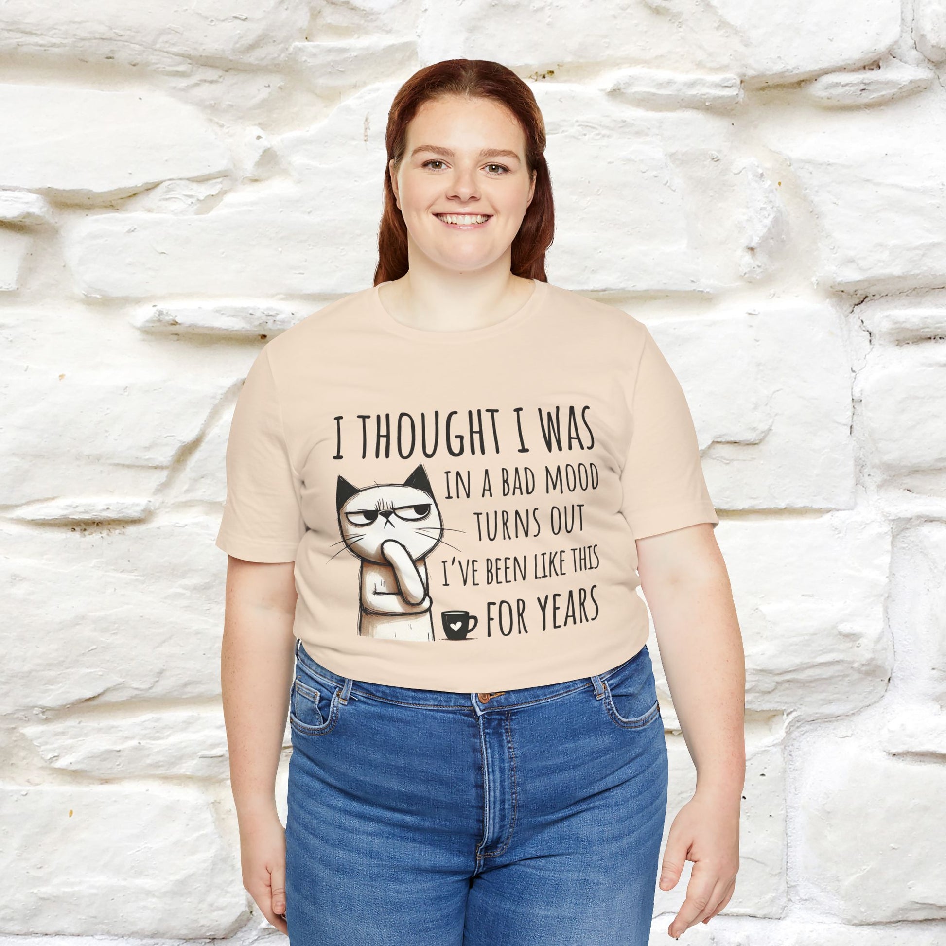 "I Thought I was In A Bad Mood.. " Cat  T-shirt |Nunu&Miao Studio - Nunu&Miao Studio