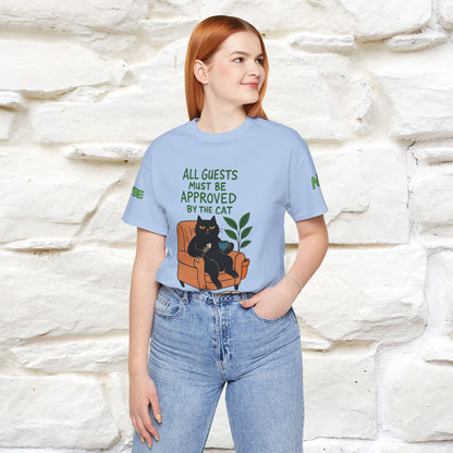 "All Guest Must Be Approved By The Cat - NO,MAYBE" Cat T-shirt |Nunu&Miao Studio - Nunu&Miao Studio