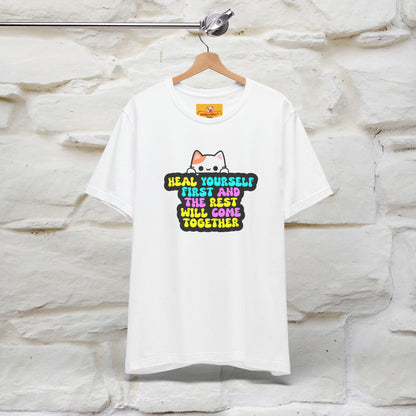 "Heal Yourself First And The Rest.." Cat T-shirt| Nunu&Miao Studio - Nunu&Miao Studio