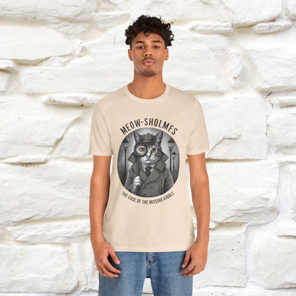 ''Meow-Sholmes: The Case of the Missing Kibble'' | Detective Cat Tee | Nunu&Miao Studio - Nunu&Miao Studio