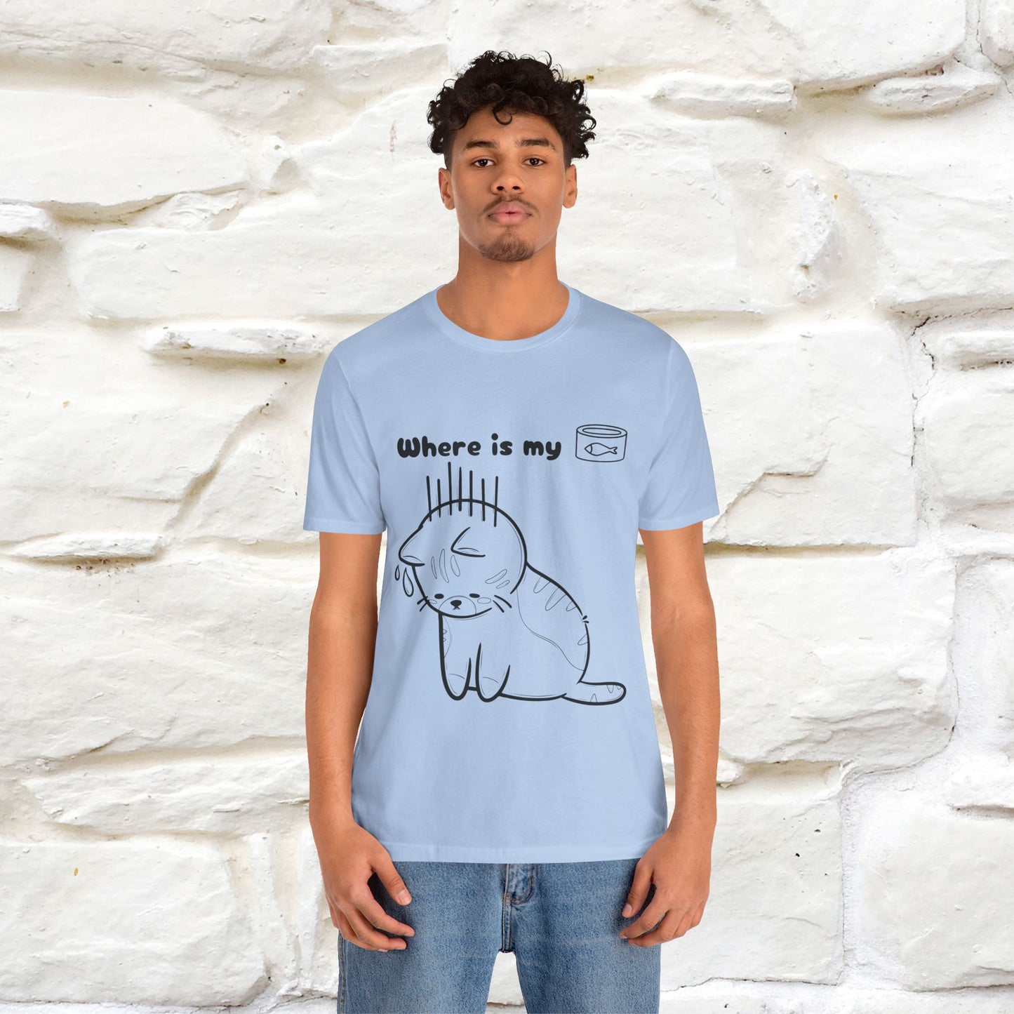 "Where Is My Tuna?" Cat T-Shirt | Nunu&Miao Studio - Nunu&Miao Studio
