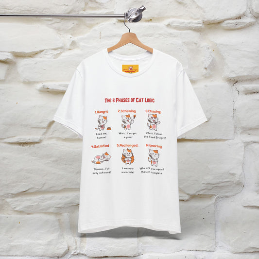 "The 6 Phases of Cat Logic" Hilarious Cat T-Shirt  | Nunu&Miao Studio - Nunu&Miao Studio