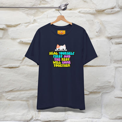 "Heal Yourself First And The Rest.." Cat T-shirt| Nunu&Miao Studio - Nunu&Miao Studio