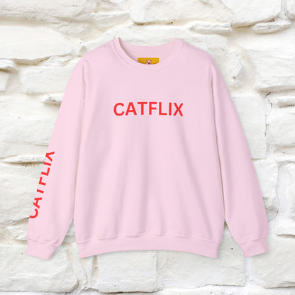 "Catflix'' |Cat Sweatshirt | Nunu&Miao Studio