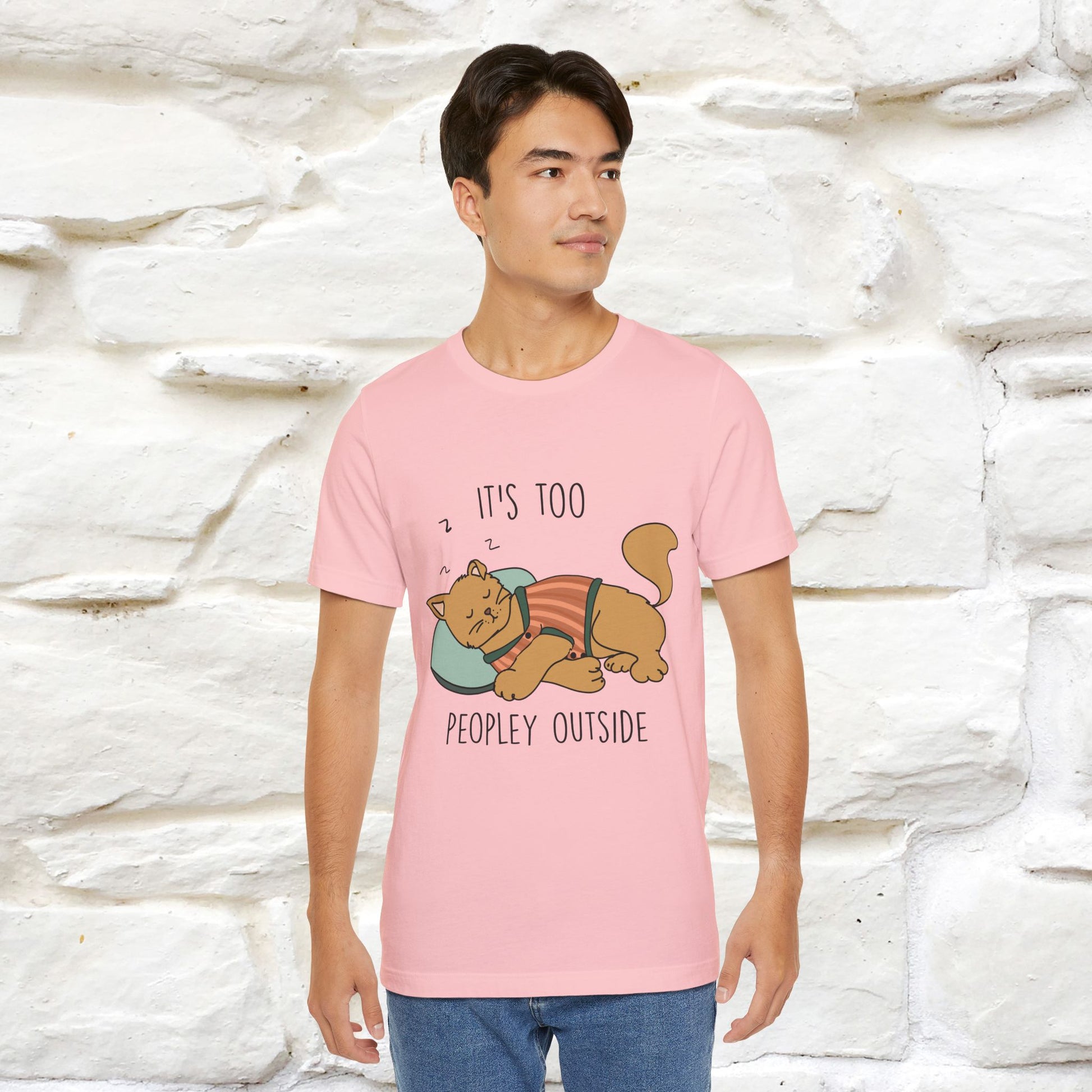 ''It’s Too Peopley Outside'' | Funny Cat T-Shirt | Nunu&Miao Studio - Nunu&Miao Studio