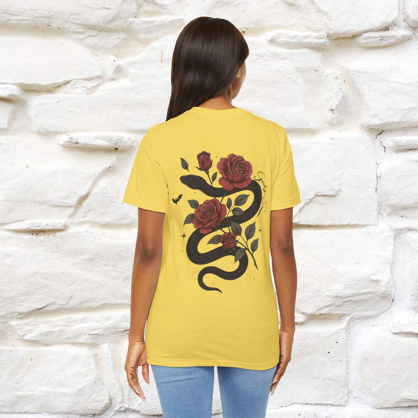 "The Rose and The Snake " Halloween T-shirt |Nunu&Miao Studio - Nunu&Miao Studio