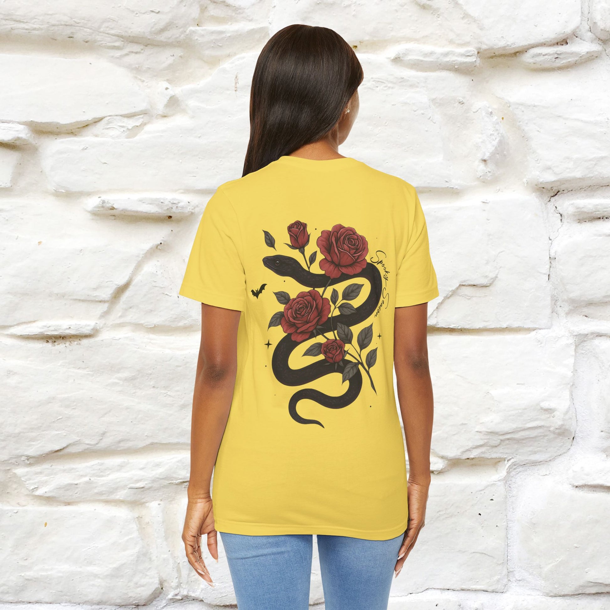 "The Rose and The Snake " Halloween T-shirt |Nunu&Miao Studio - Nunu&Miao Studio