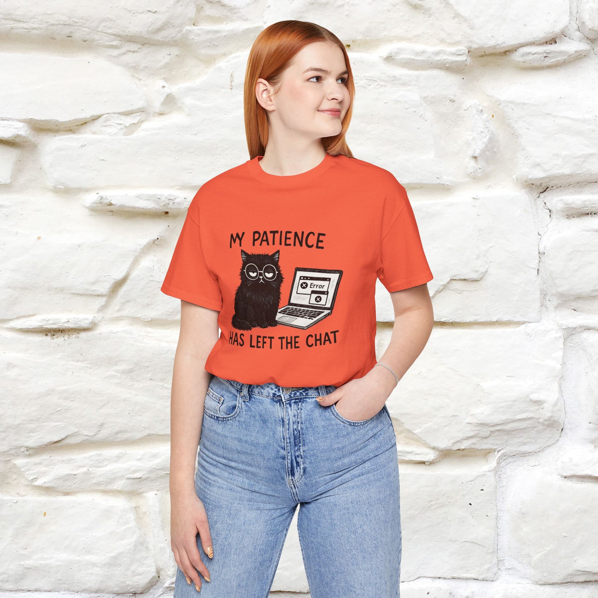 "My Patience Has Left The Chat" |Cat T-Shirt | Nunu&Miao Studio - Nunu&Miao Studio