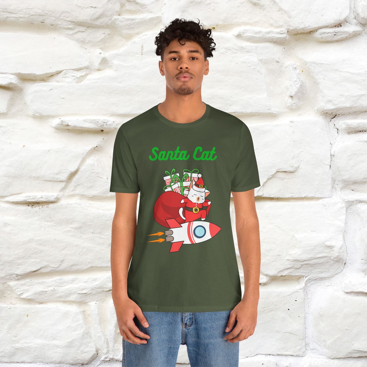 "Funny Santa Cat..." | Cat T-Shirt | Nunu&Miao Studio