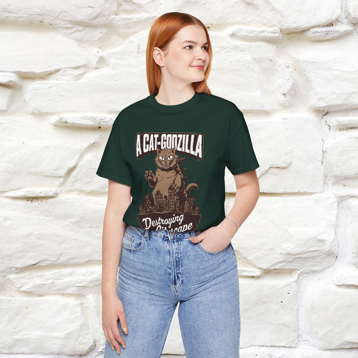 ''A Cat-Godzilla ''| CatT-Shirt | Nunu&Miao Studio - Nunu&Miao Studio