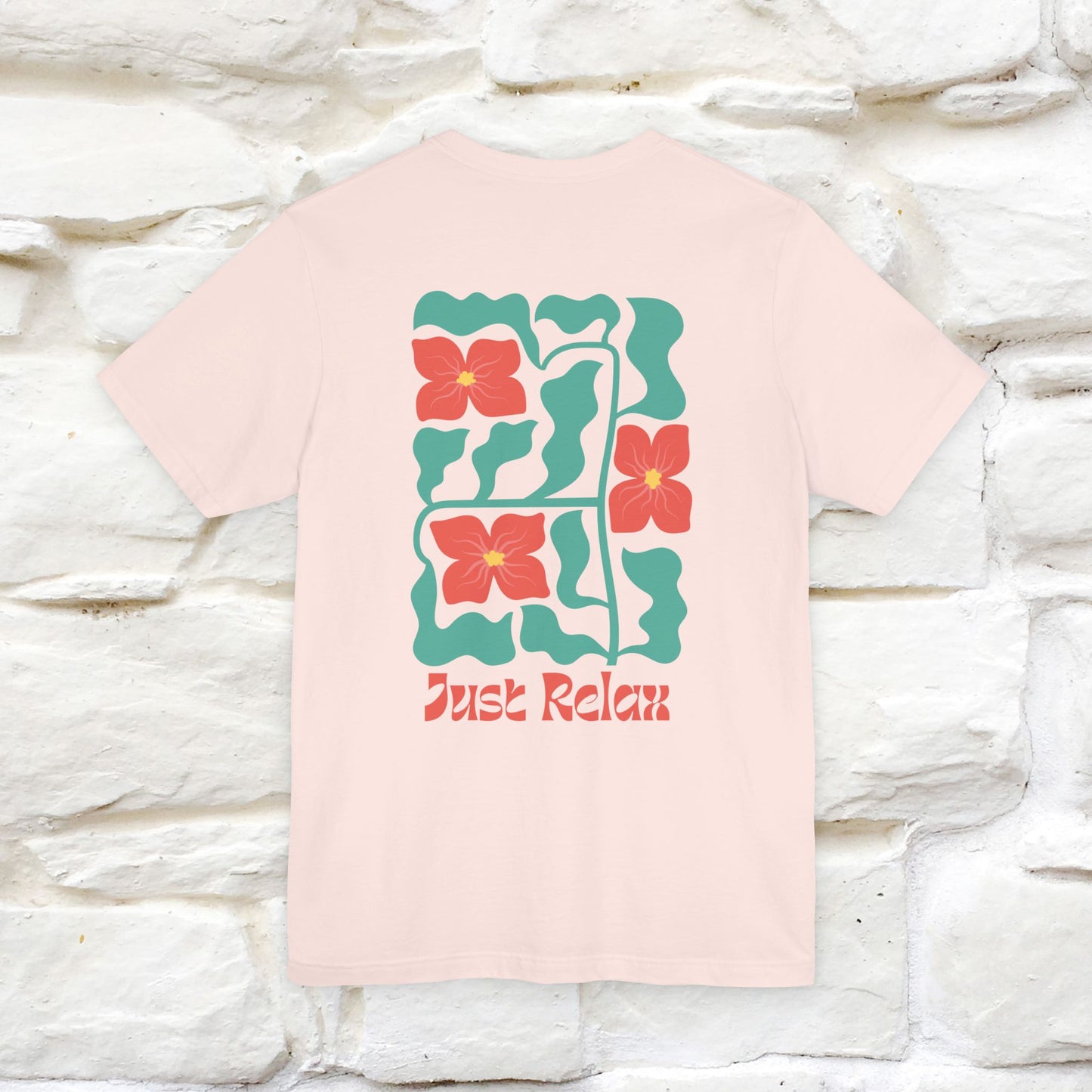 "Just Relax'' Cat T-Shirt Front and Back Design | Nunu&Miao Studio - Nunu&Miao Studio