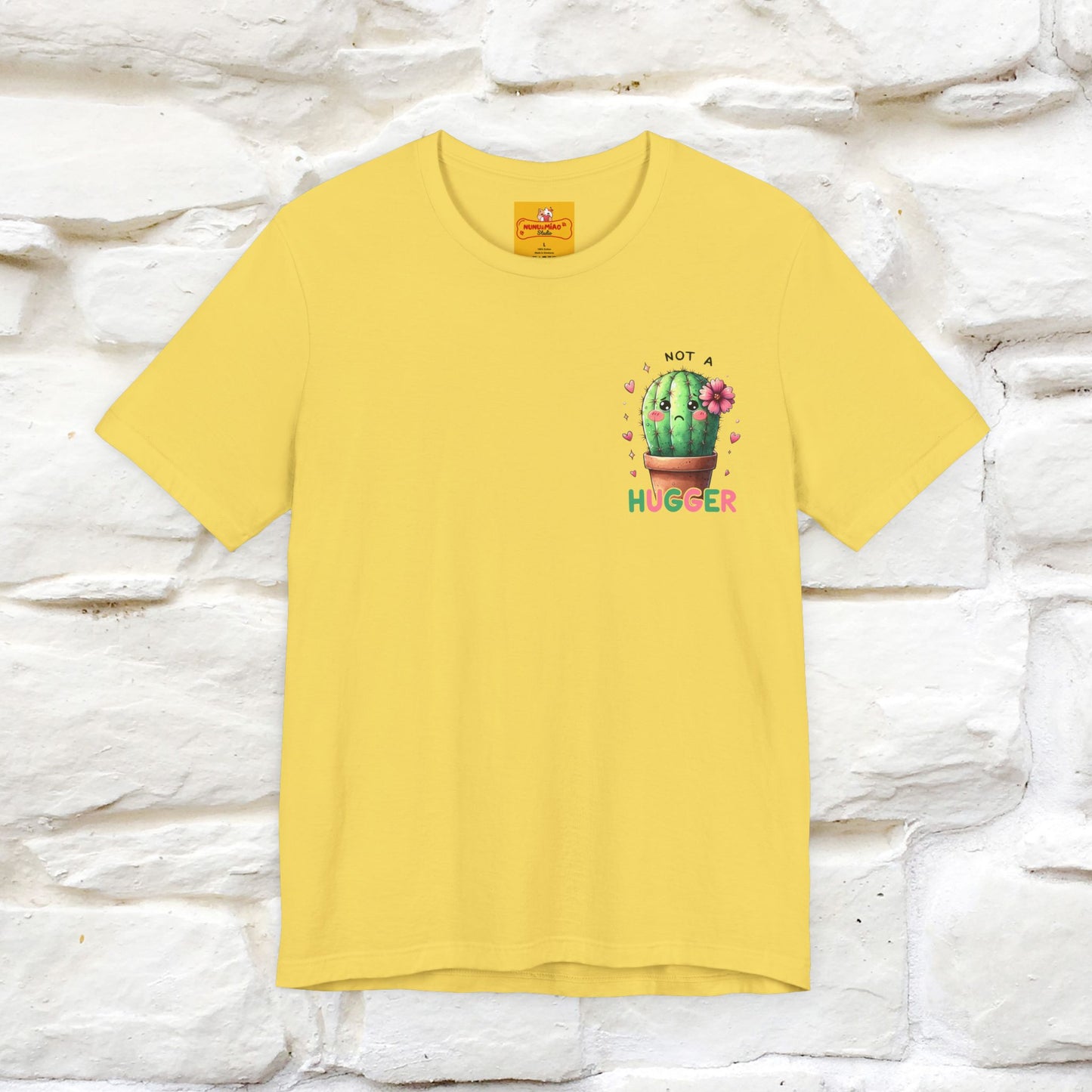 "Not A Hugger" |Funny T-Shirt | Front & Back Design|Nunu&Miao Studio - Nunu&Miao Studio