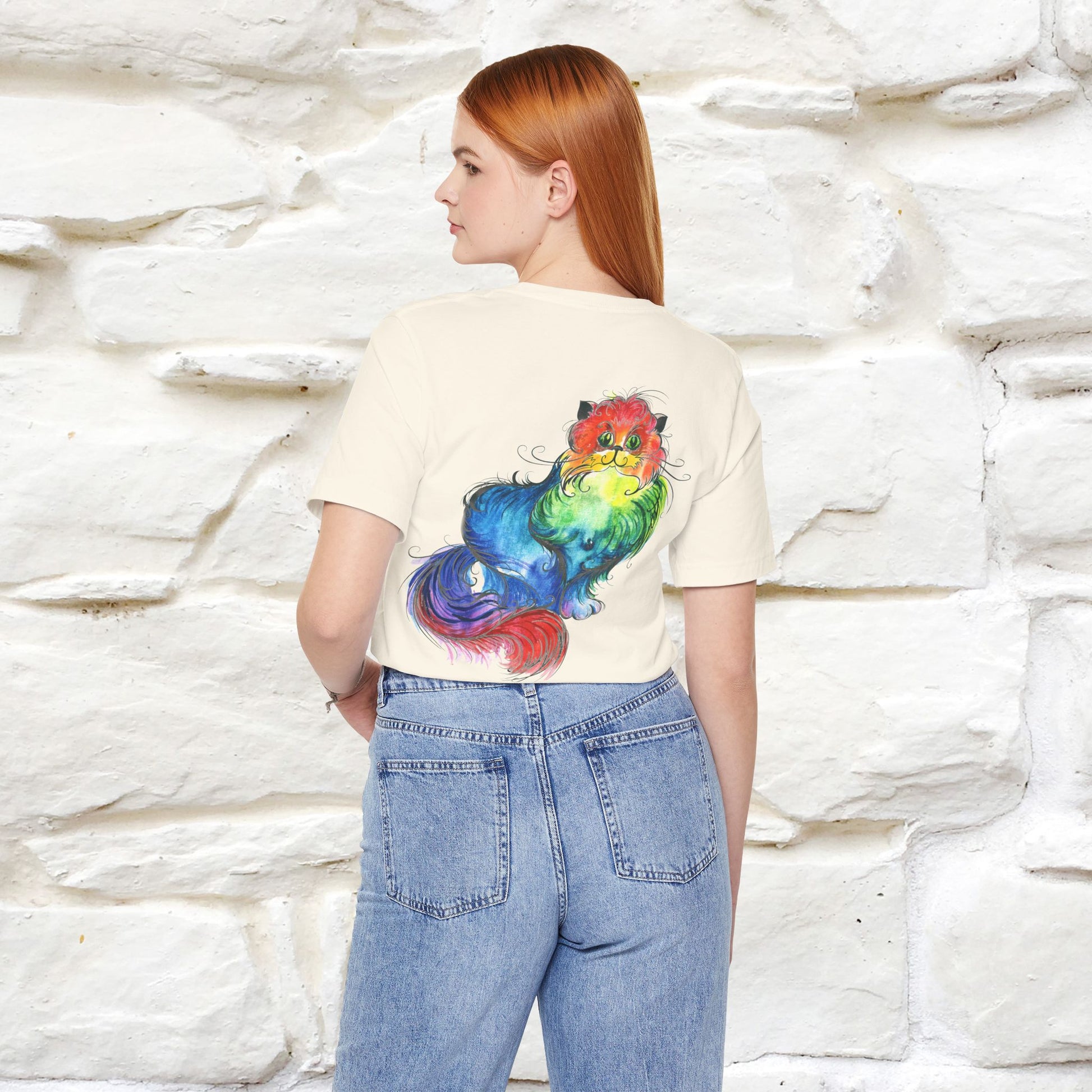 "Il Pittore'' Cat T-Shirt Front and Back Design | Nunu&Miao Studio - Nunu&Miao Studio