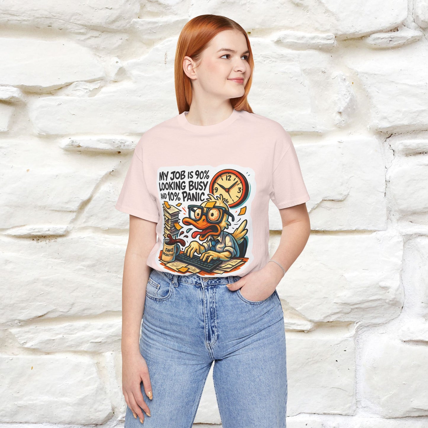 '' My Job is 90% Looking Busy ... |  Sarcastic T-Shirt | Nunu&Miao Studio