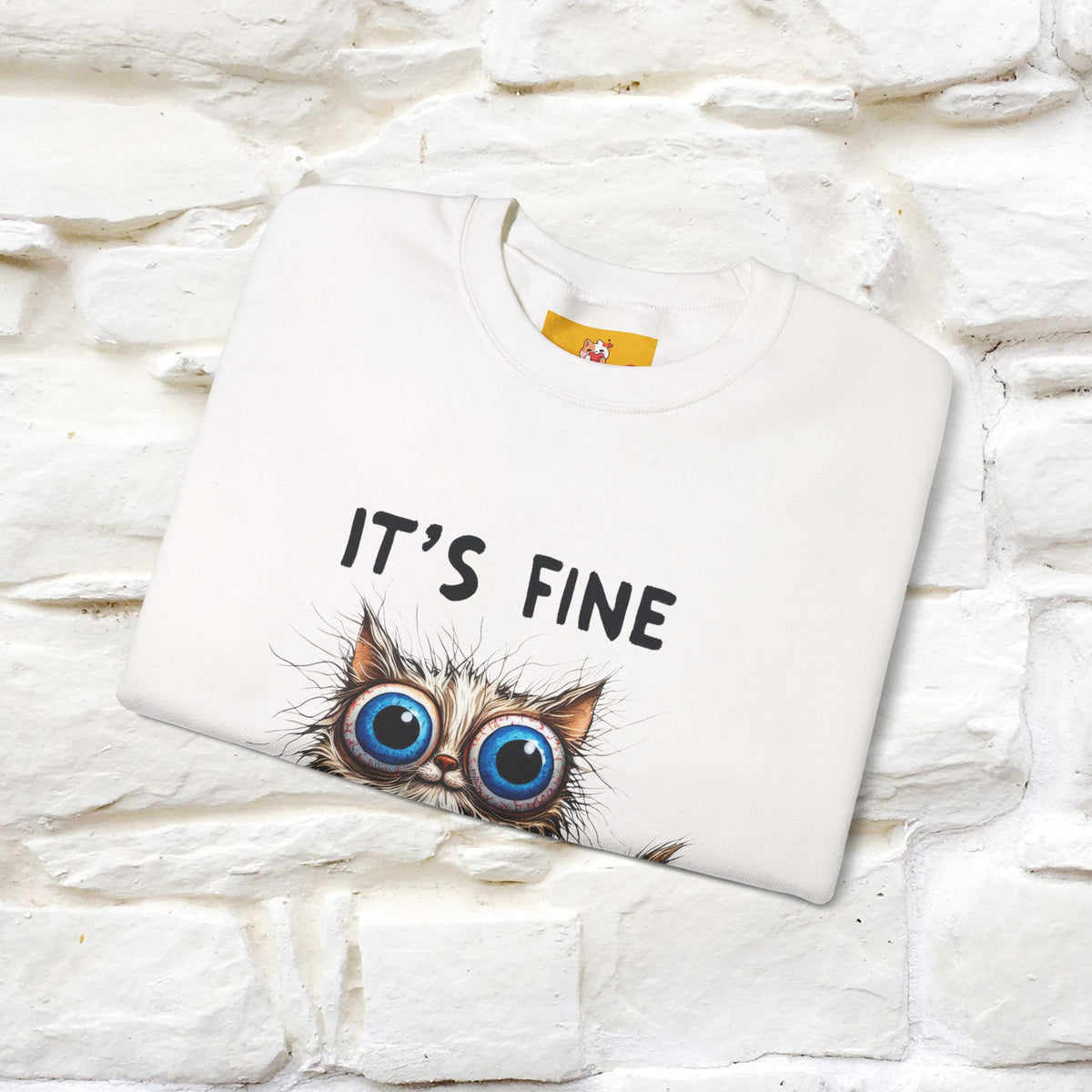 "It's Fine'' |Cat Sweatshirt | Nunu&Miao Studio