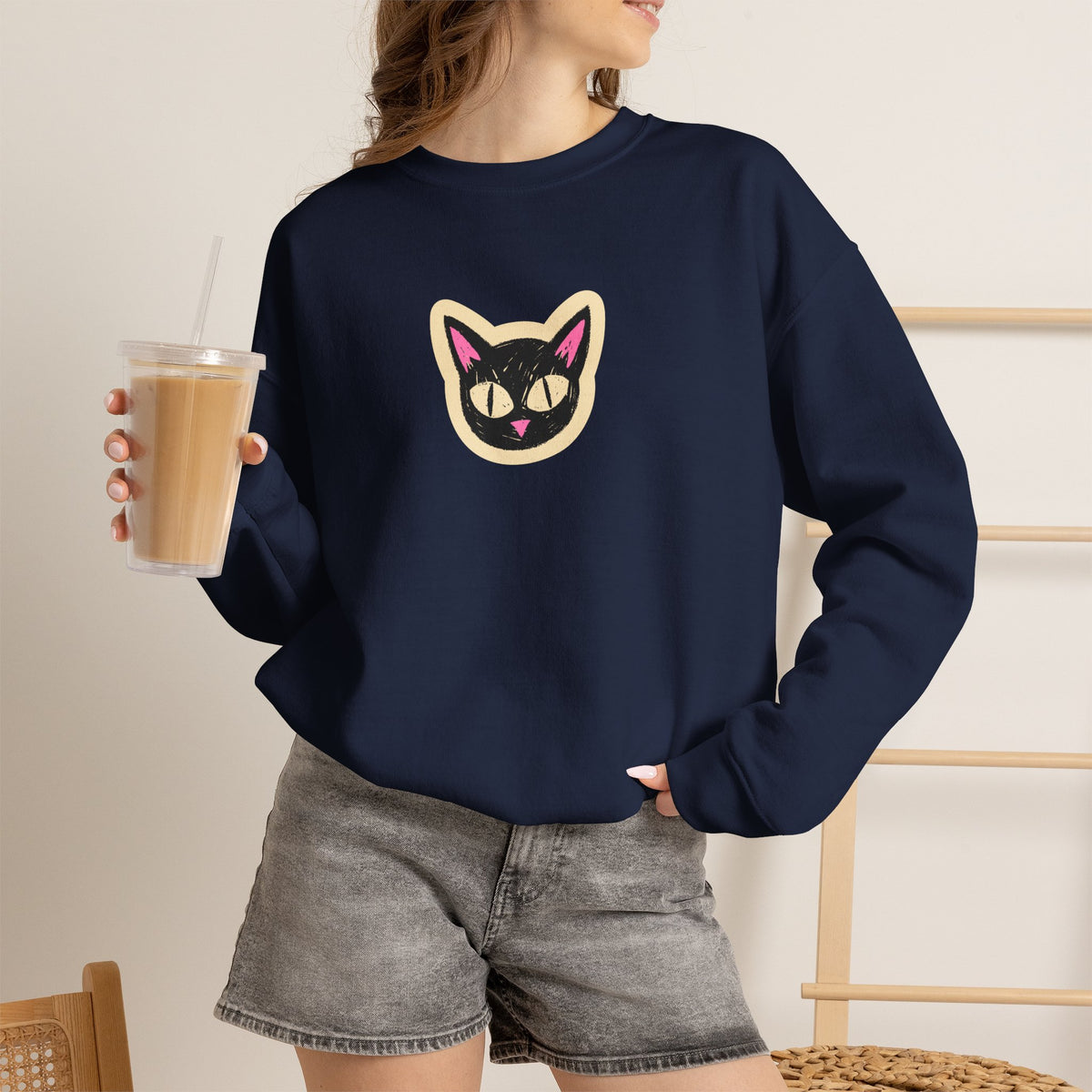 ''If You Want To Be Remembered...'' | Cute Cat Sweatshirt | Nunu&Miao Studio