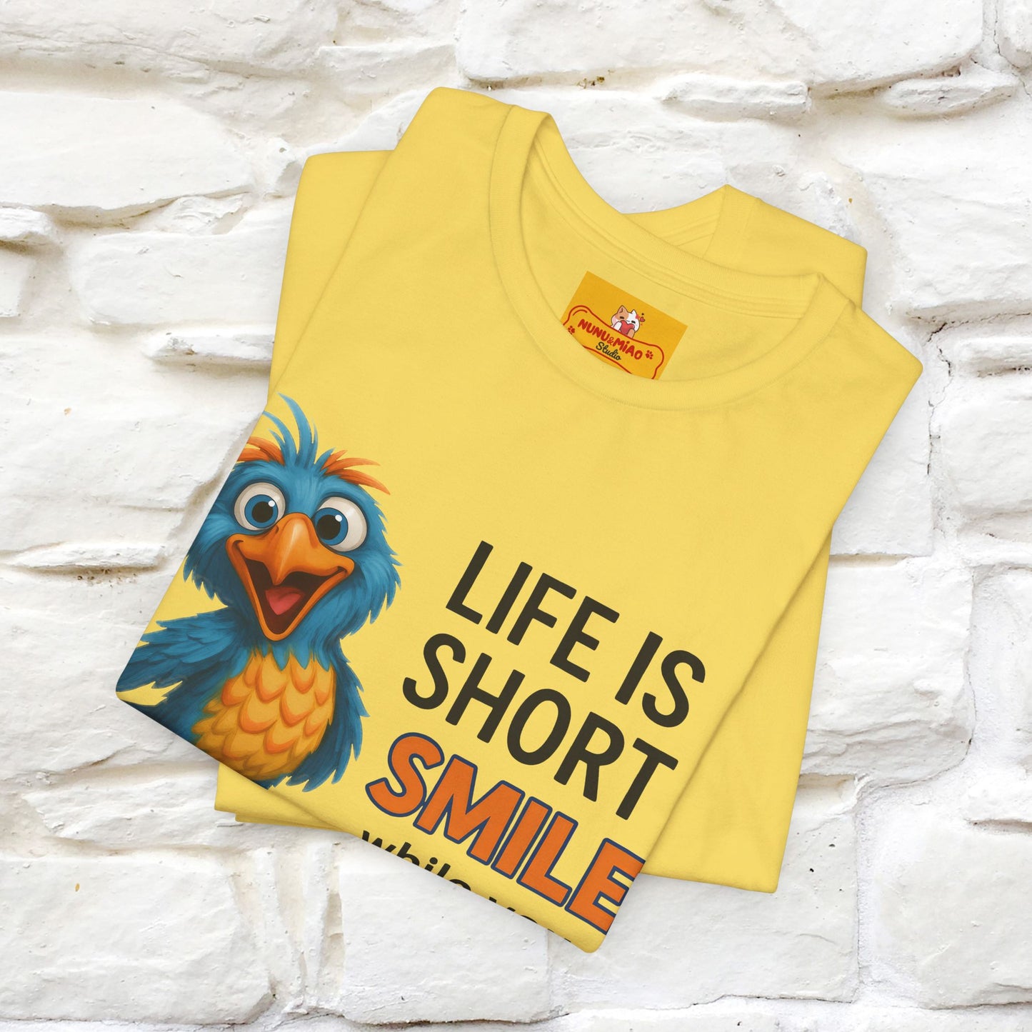 "Life Is Short Smile While ..." |Funny T-Shirt | Nunu&Miao Studio - Nunu&Miao Studio