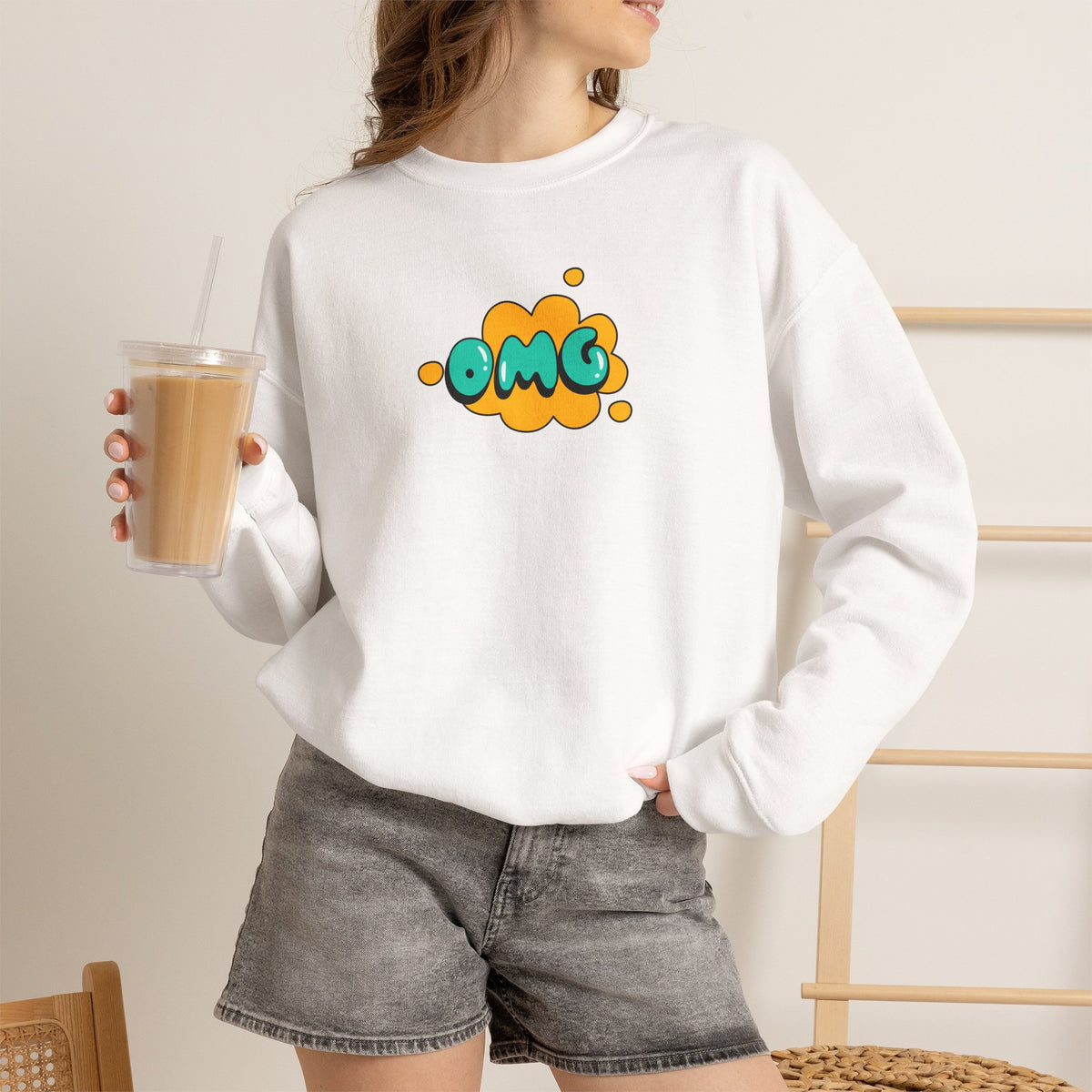 "OMG'' |Cat Sweatshirt | Nunu&Miao Studio