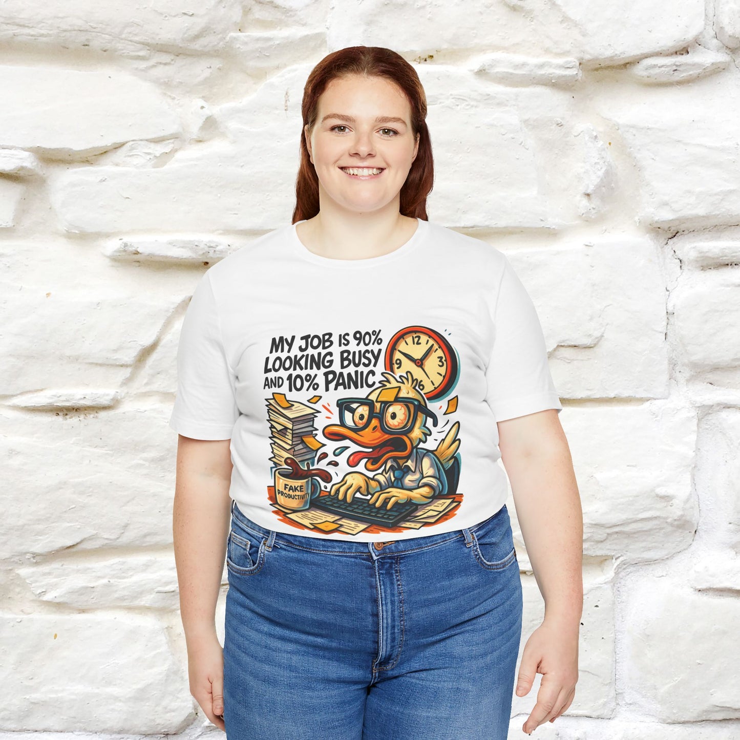 '' My Job is 90% Looking Busy ... |  Sarcastic T-Shirt | Nunu&Miao Studio