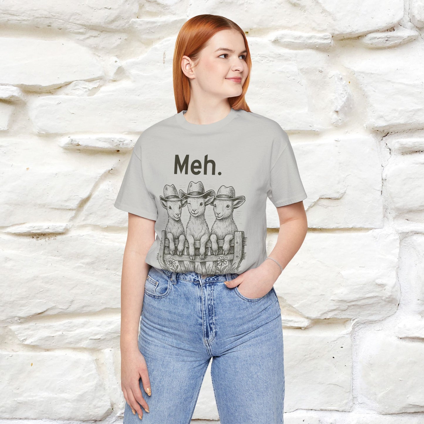 "Meh" Cute T-shirt |Nunu&Miao Studio - Nunu&Miao Studio
