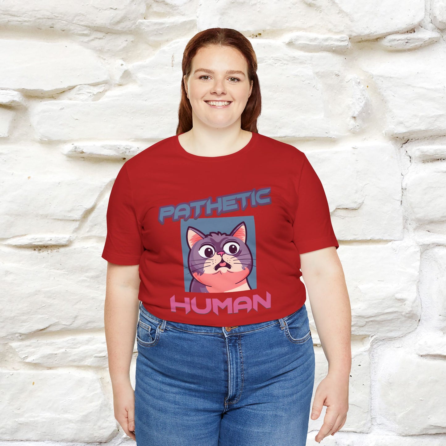 ''Pathetic Human'' | Funny Cat T-Shirt | Nunu&Miao Studio - Nunu&Miao Studio