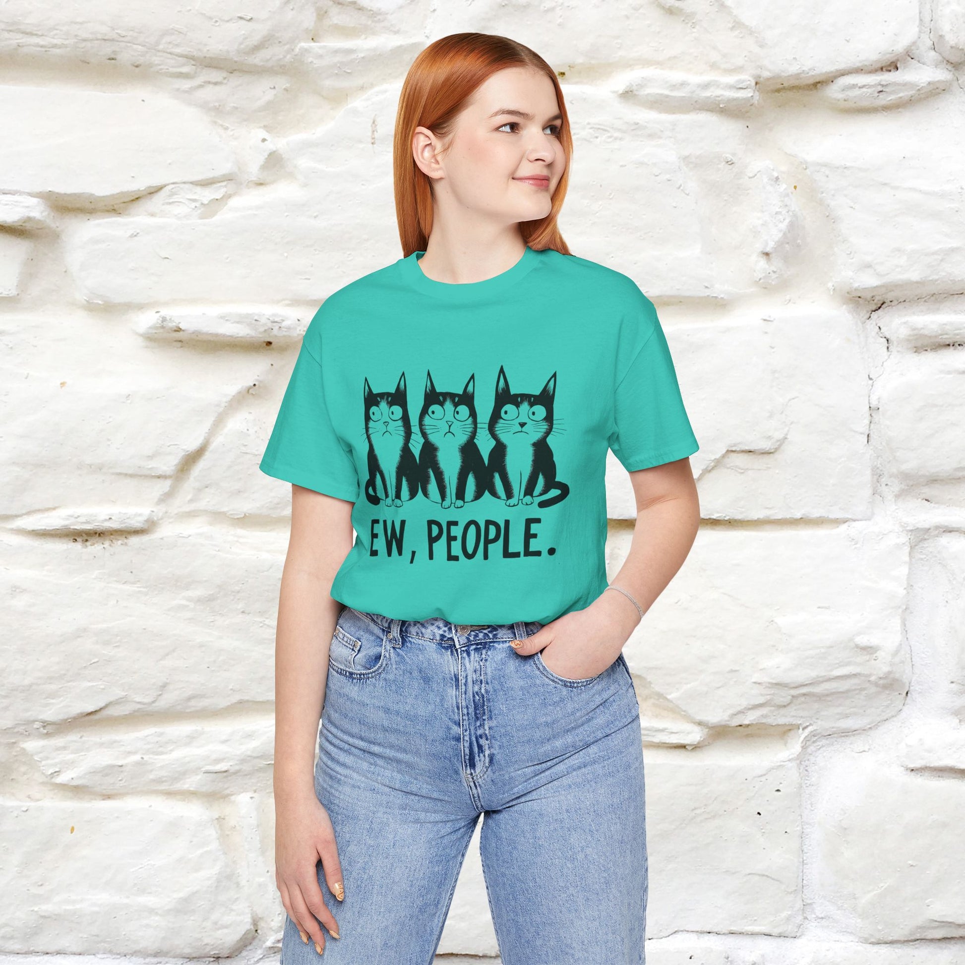 Ew, People | Funny Cat T-Shirt | Nunu&Miao Studio - Nunu&Miao Studio