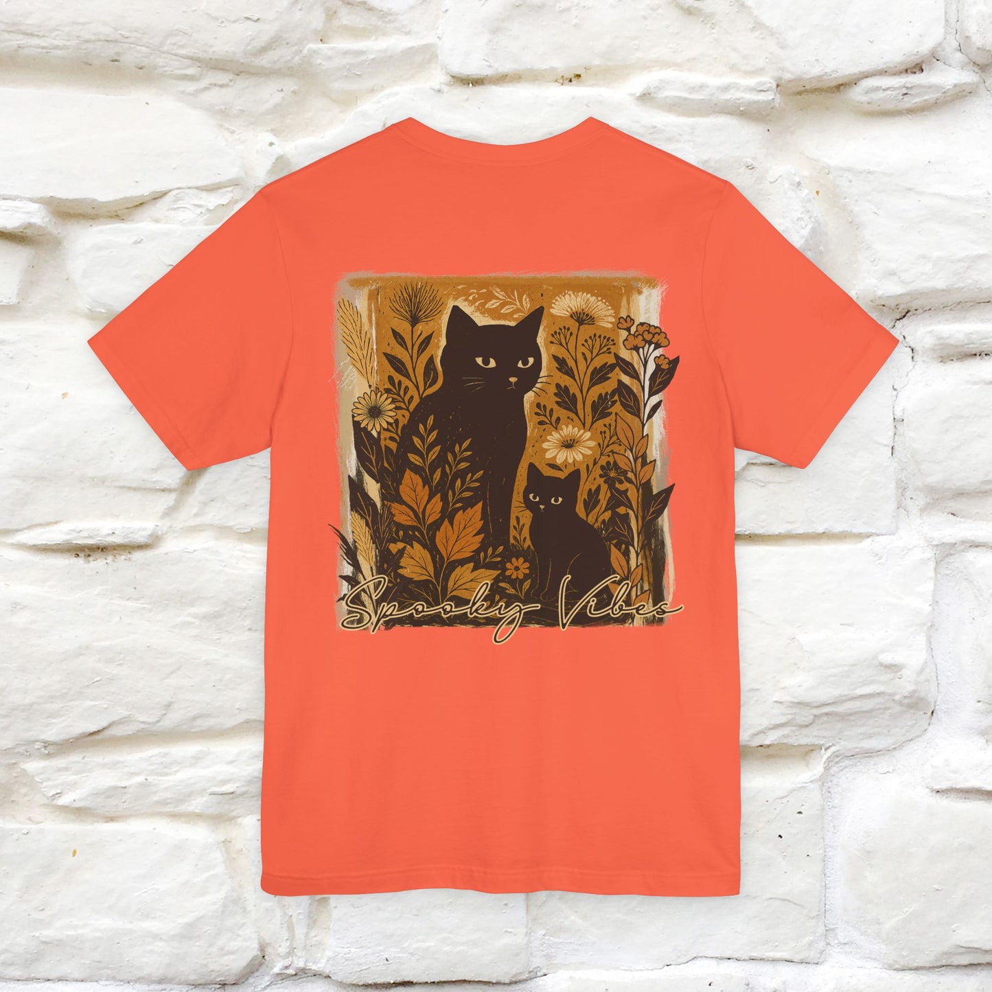 "Spooky Vibes" Cat T-shirt |Nunu&Miao Studio - Nunu&Miao Studio