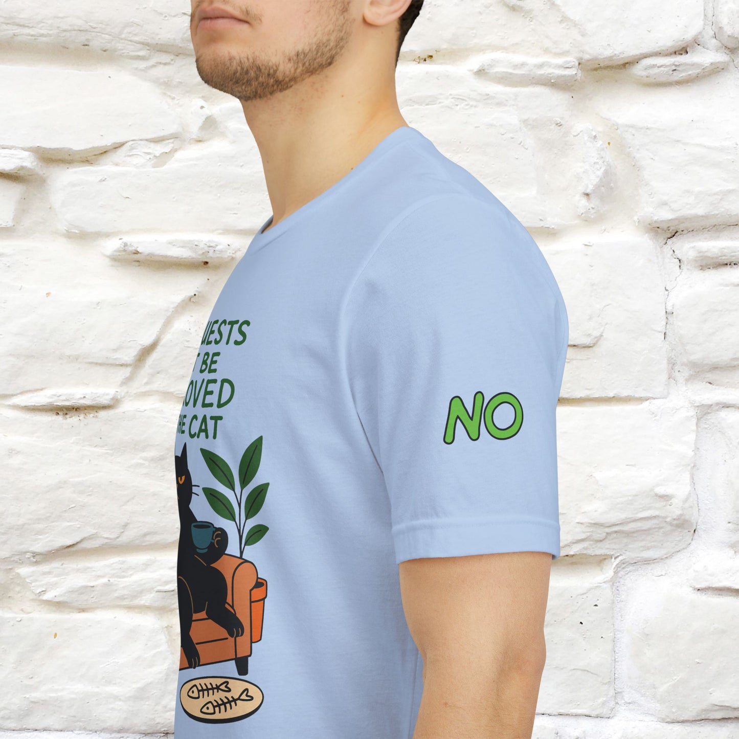 "All Guest Must Be Approved By The Cat - NO,MAYBE" Cat T-shirt |Nunu&Miao Studio