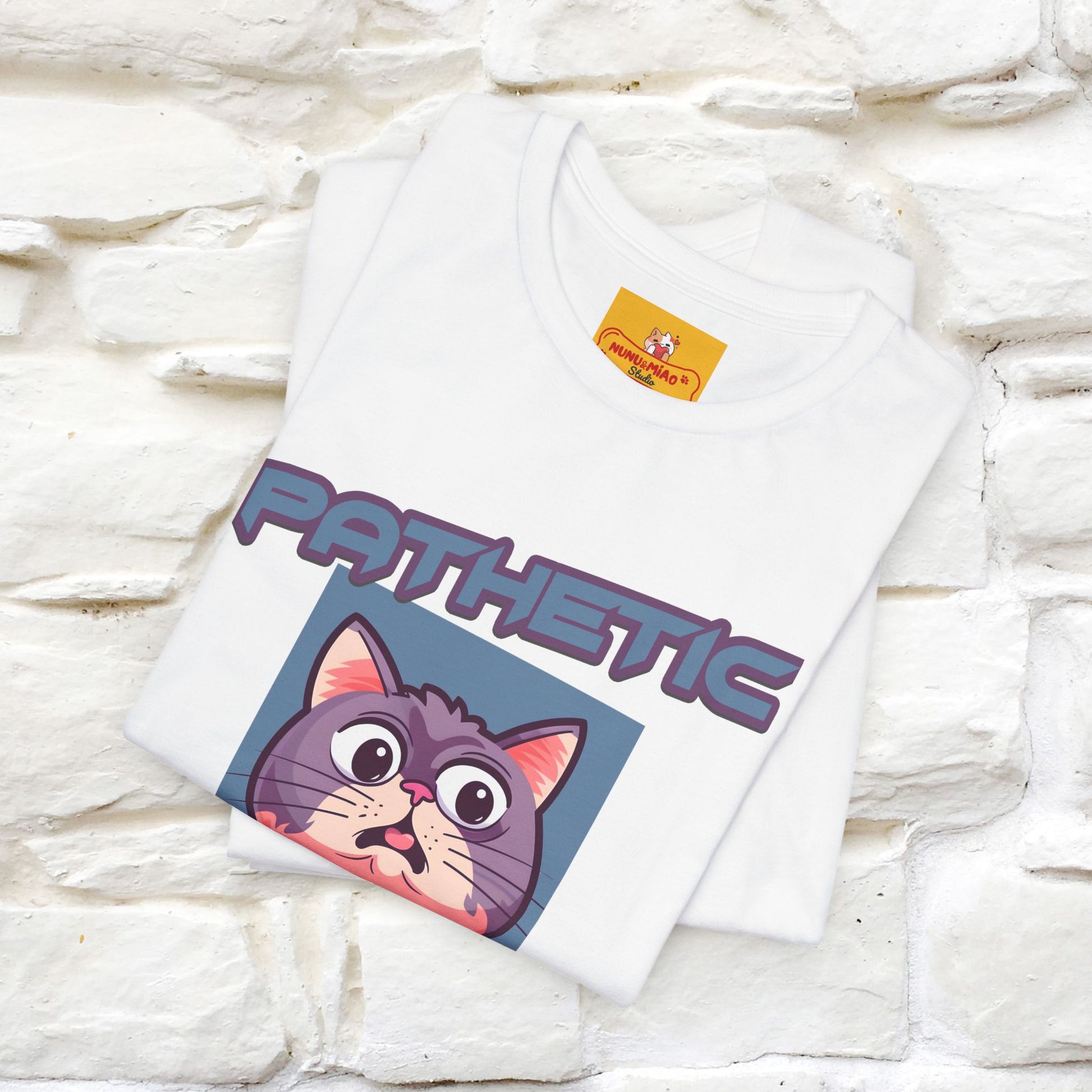 ''Pathetic Human'' | Funny Cat T-Shirt | Nunu&Miao Studio - Nunu&Miao Studio